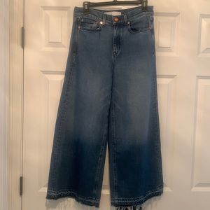 AYR “The Must” Wide Leg Frayed Hem Jeans